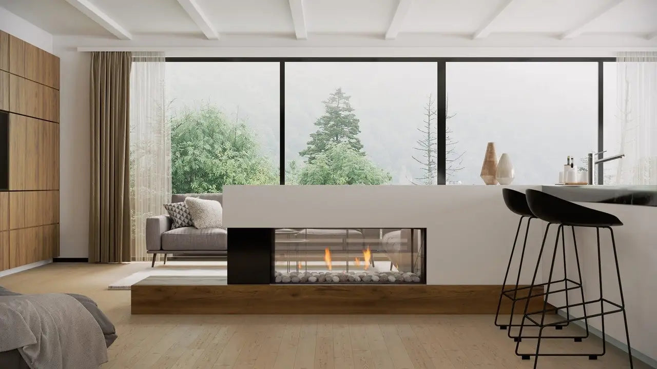 Escea DS1150 Double Sided Gas Fireplace