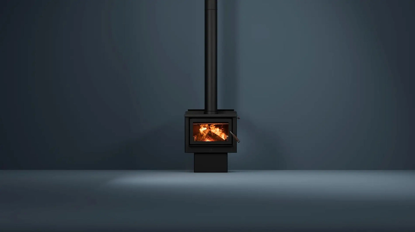 Maxen Kinmont 350 Pedestal - Freestanding Wood Fireplace