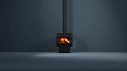 Maxen Kinmont 350 Pedestal - Freestanding Wood Fireplace